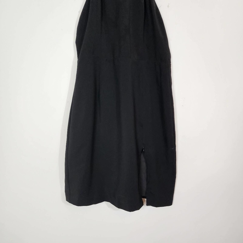 NWT NBD x Revolve Killin it Black Mini Dress with Open Back and Slit Size Medium - Picture 6 of 11